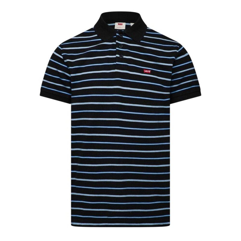 Levis Mens Striped Polo Shirt / Blue